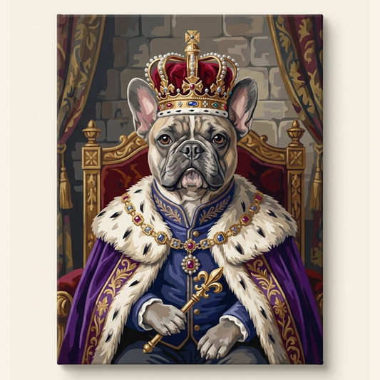 French Bulldog King | Paint by Numbers