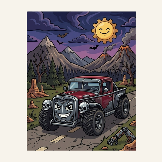 Halloween Car | Paint by Numbers KIDS