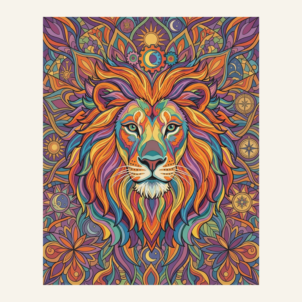 Dreamy Lion | Paint by Numbers