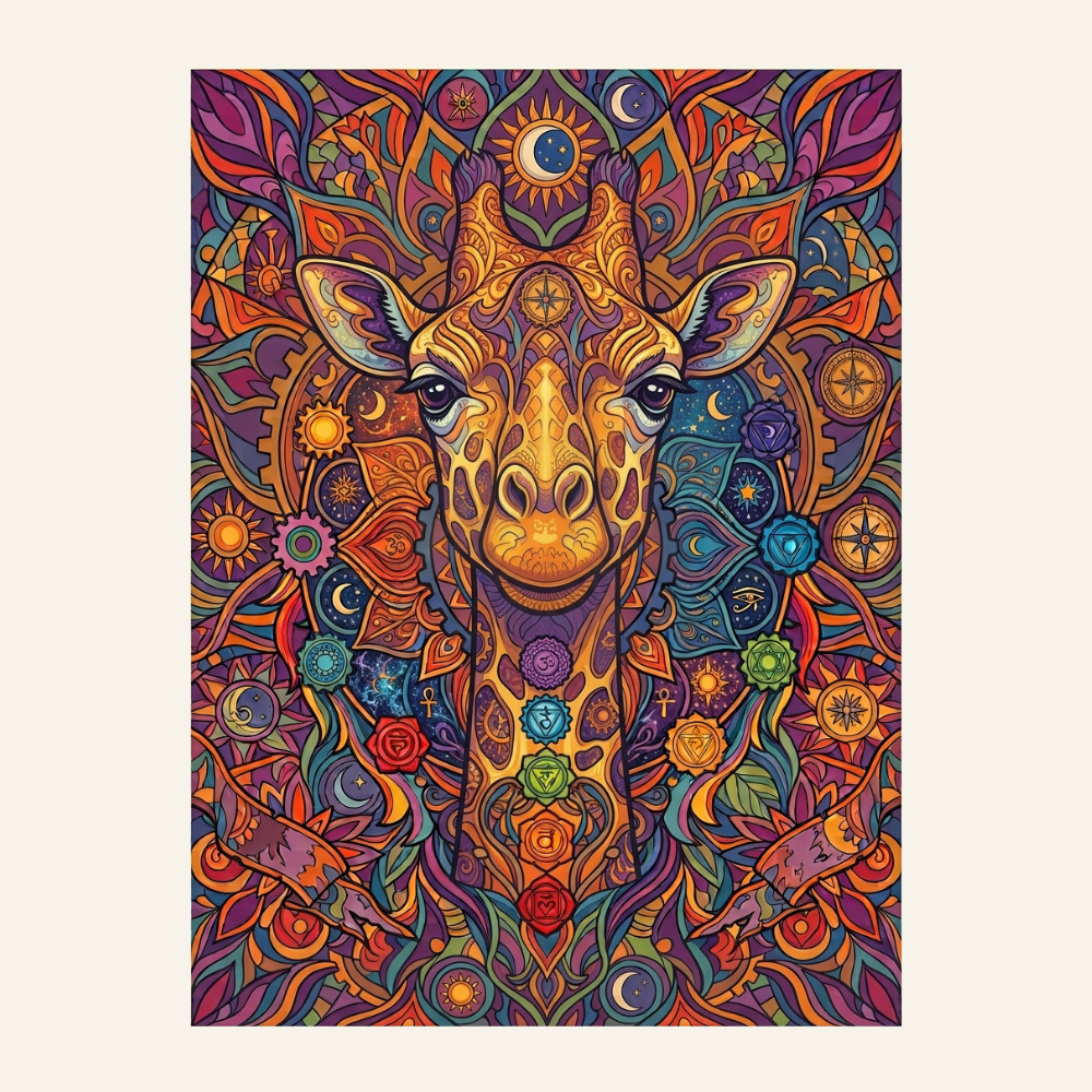 Dreamy Giraffe  | Paint by Numbers