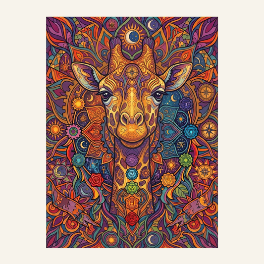 Dreamy Giraffe  | Paint by Numbers