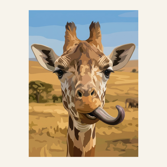 Funny Giraffe  | Paint by Numbers