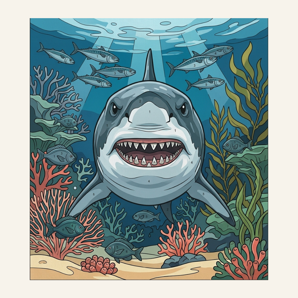 Shark | Paint by Numbers KIDS