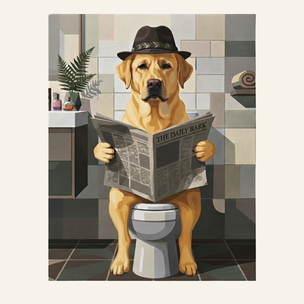 Poopin' Dog | Paint by Numbers