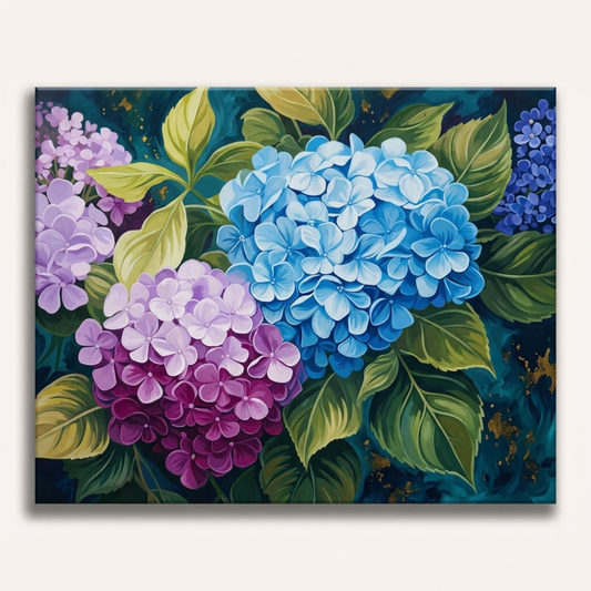 Blue Hydrangea | Paint by Numbers