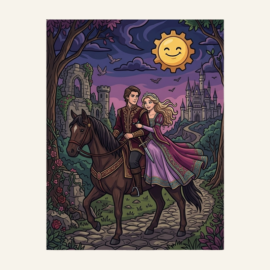 Happy Prince & Princess | Paint by Numbers KIDS